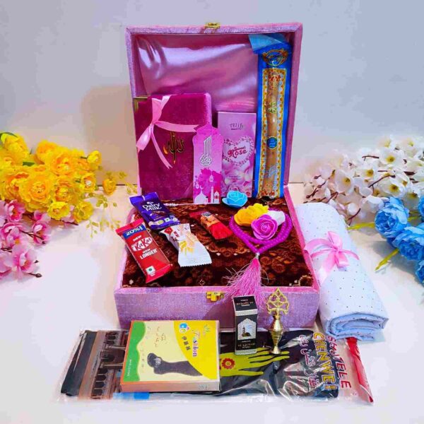Islamic luxury makhmal quran sharif gift package - Image 6