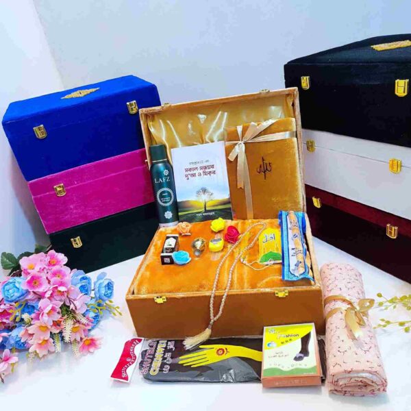 Large size islamic luxury makhmal quran sharif gift package - Image 6