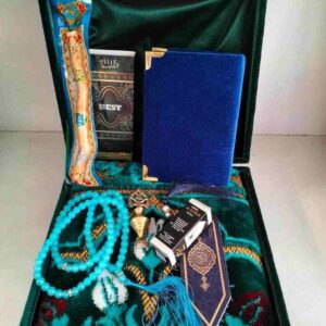 Green colour medium size Islamic gift package 02