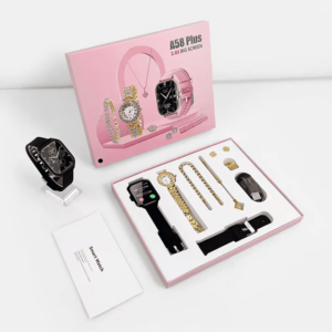 A58 Smart Watch & Jewellery Combo Set for Women