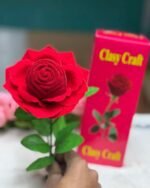 Display Red Rose Ring Box Stylish Red Box Shaped Rose Shaped Jewelry Box - Image 2