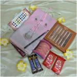 🌸 Elegant Pink Saree Gift Hamper