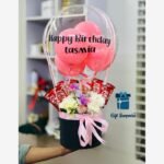 Personalized Birthday Balloon Chocolate Gift Box for Her