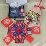 Premium Chocolate Explosion Box with Saree & Artificial Flowers