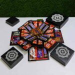 Luxury Chocolate Explosion Box with Colorful Bangles